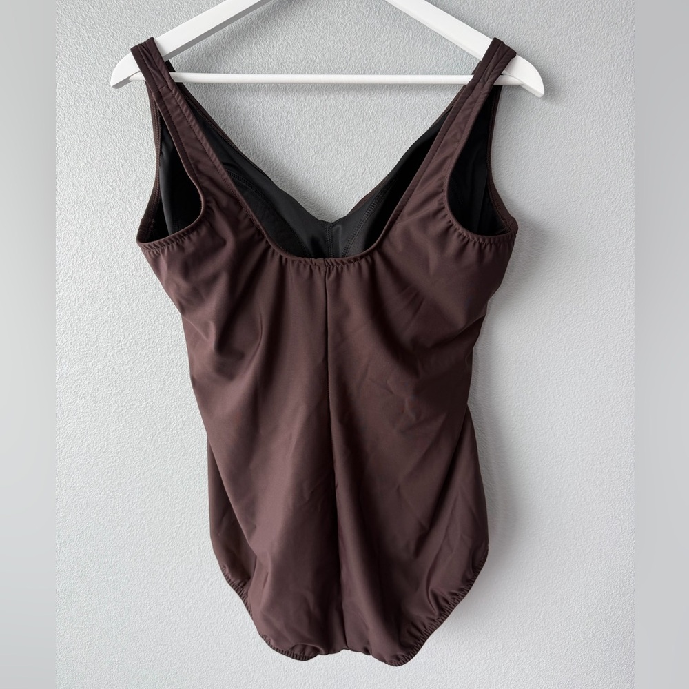 Miraclesuit Brown Oceanus Wrap Front Shapewear On… - image 6